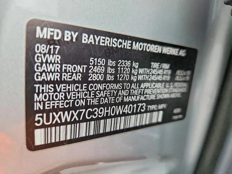BMW X3 XDRIVE 35 I — фото 9